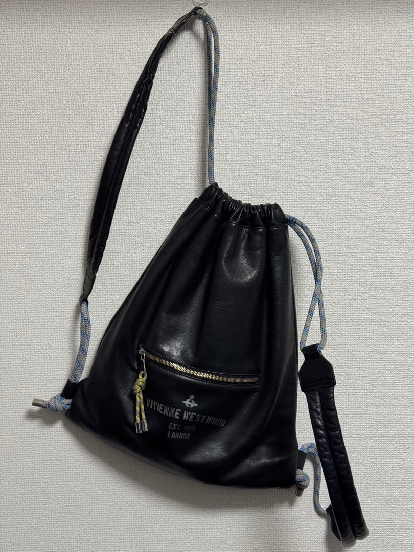 【Vivienne Westwood】超希少 レザー ナップサック ブラック