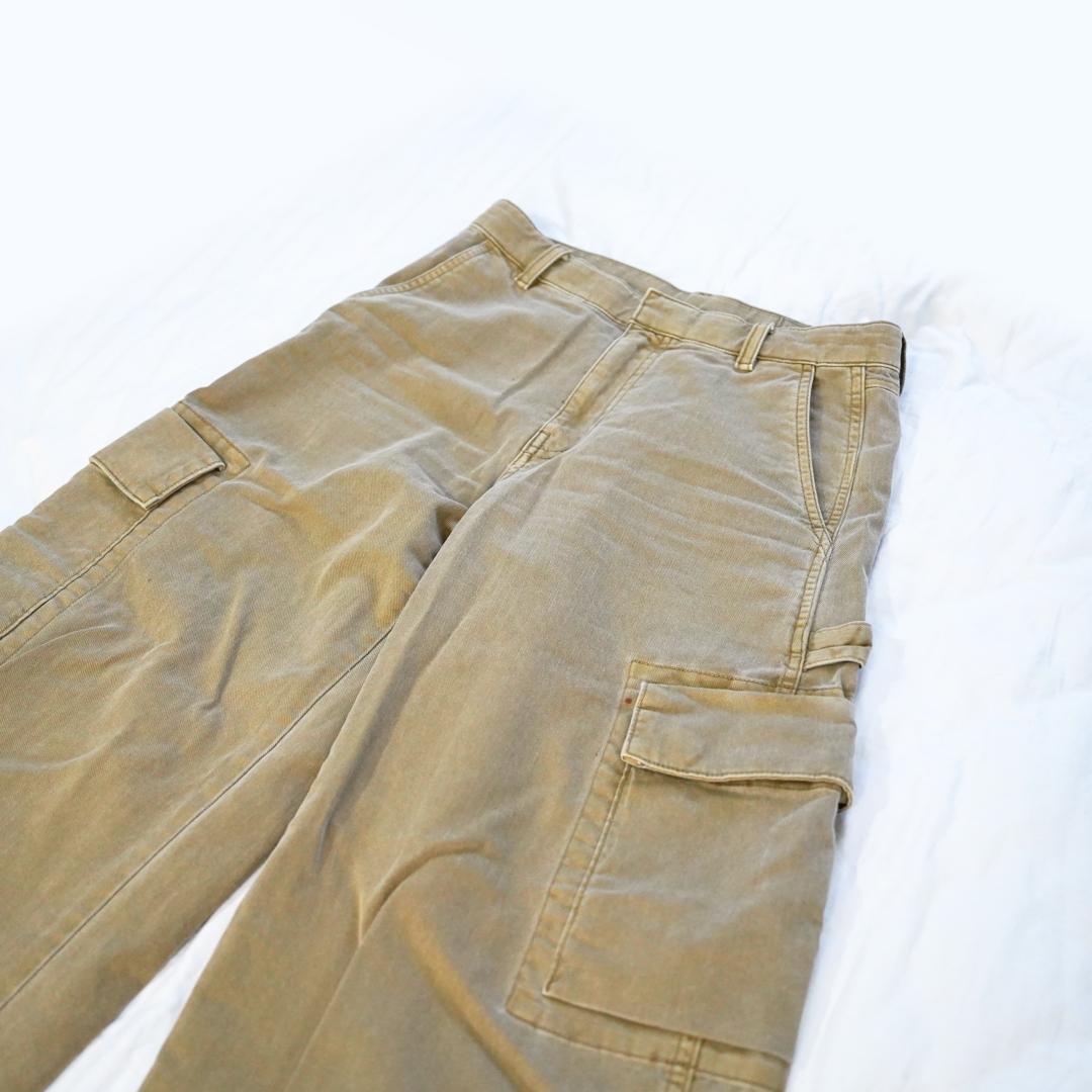 ローライズ バギー カーキ GAP ギャップ パンツ カーゴパンツ レディース