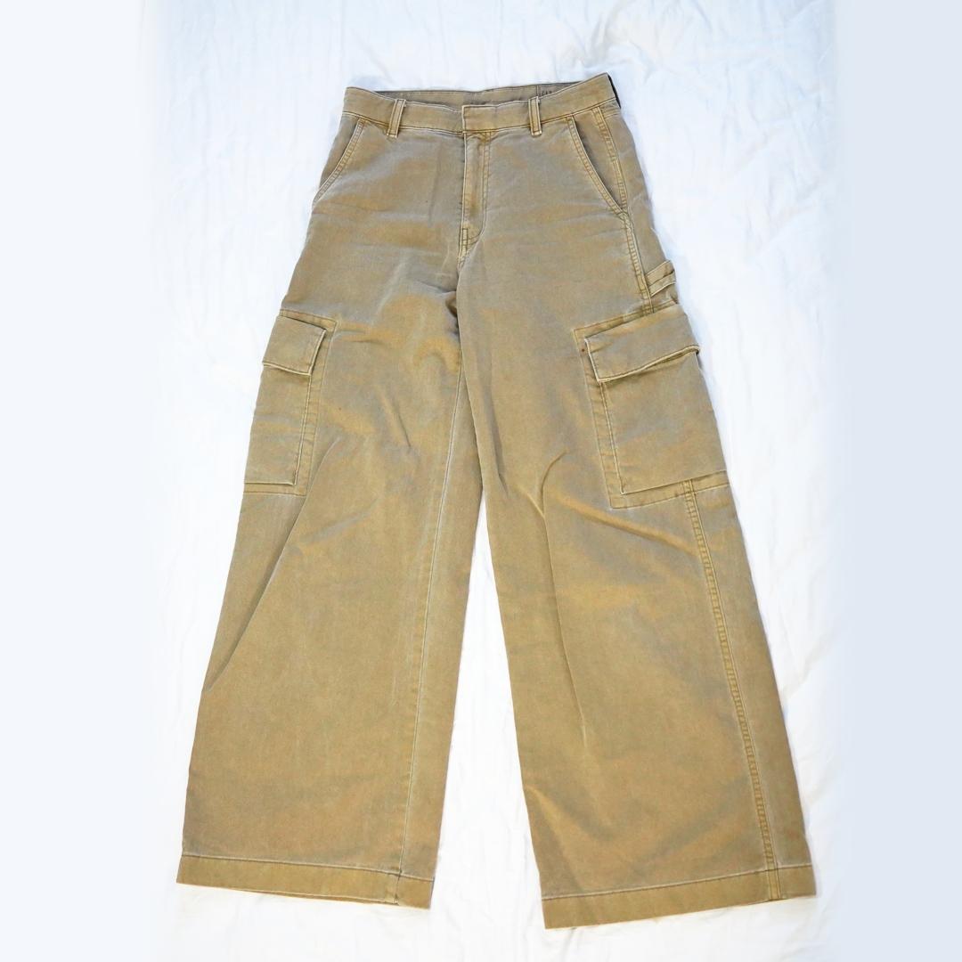 ローライズ バギー カーキ GAP ギャップ パンツ カーゴパンツ レディース