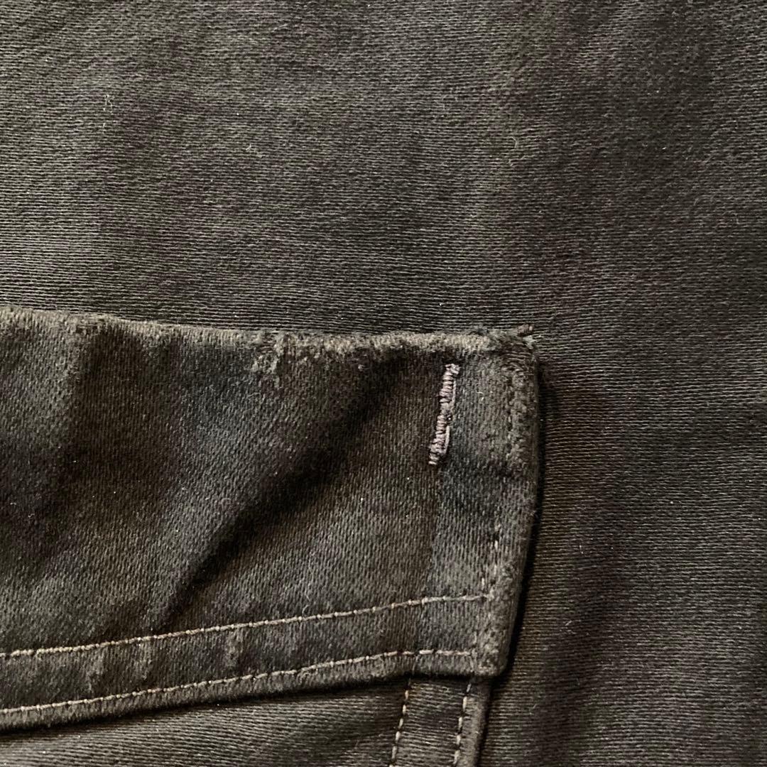 40s フレンチ ヴィンテージ ブラックモールスキンジャケット Vポケット 古着