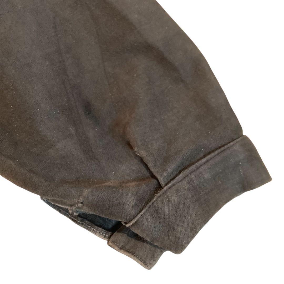 40s フレンチ ヴィンテージ ブラックモールスキンジャケット Vポケット 古着