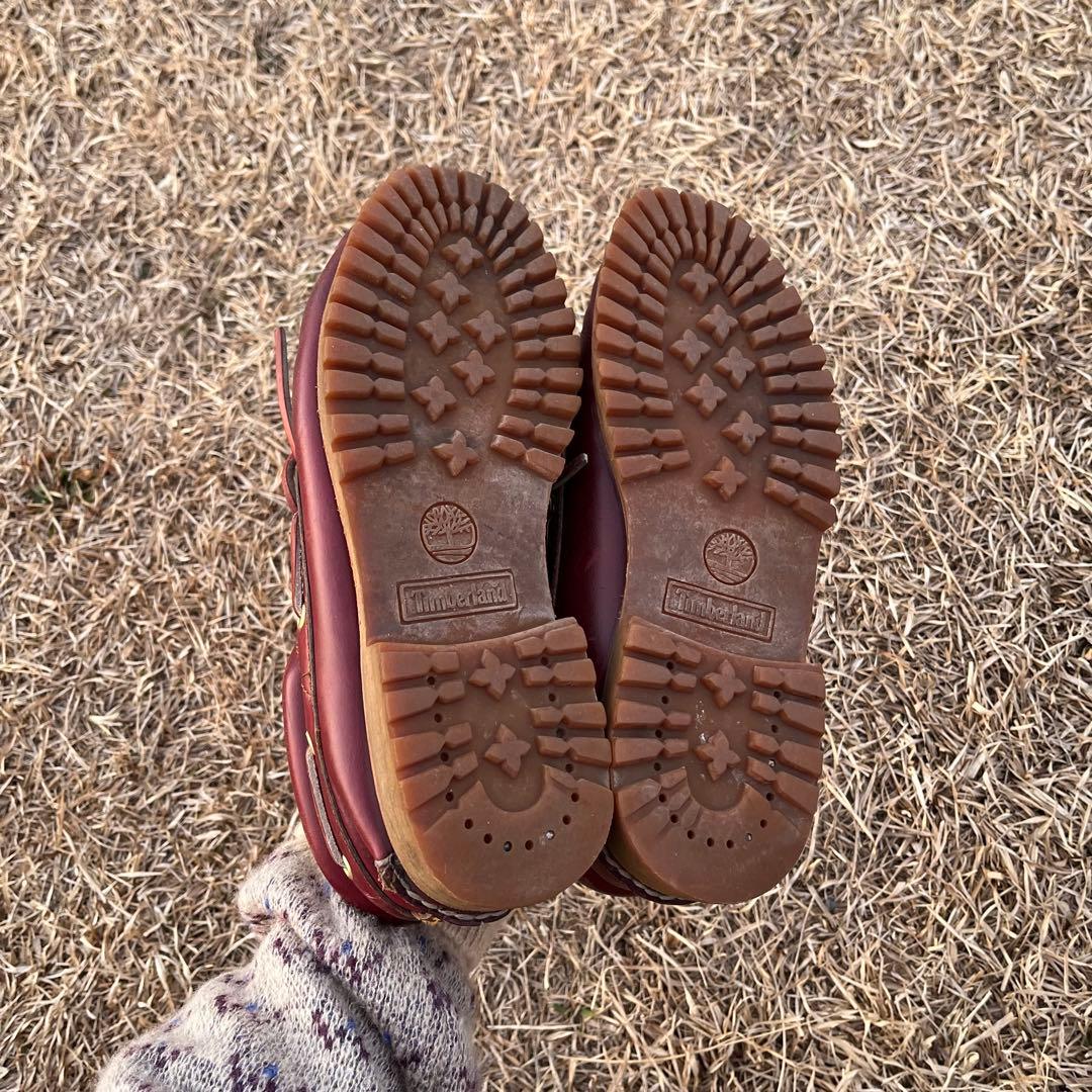 靴 Timberland 3eye Classic lug burgundy
