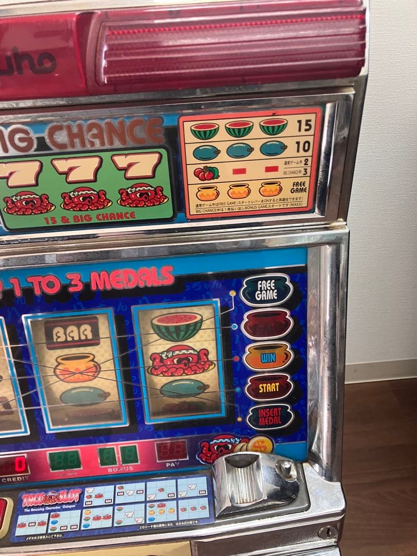 たのメル便にて！送料無料　パチスロ実機 4号機 ［ミズホ］タコスロ　現状渡し