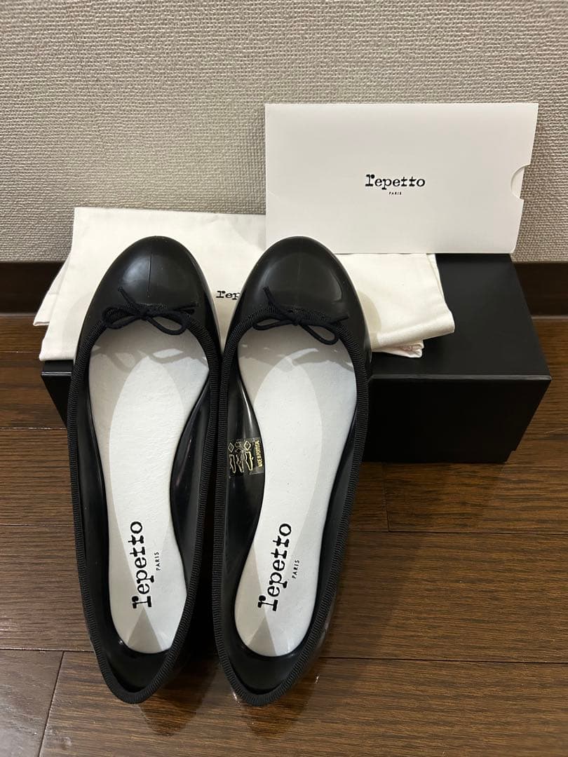 Repetto バレエシューズ 黒　レインシューズ