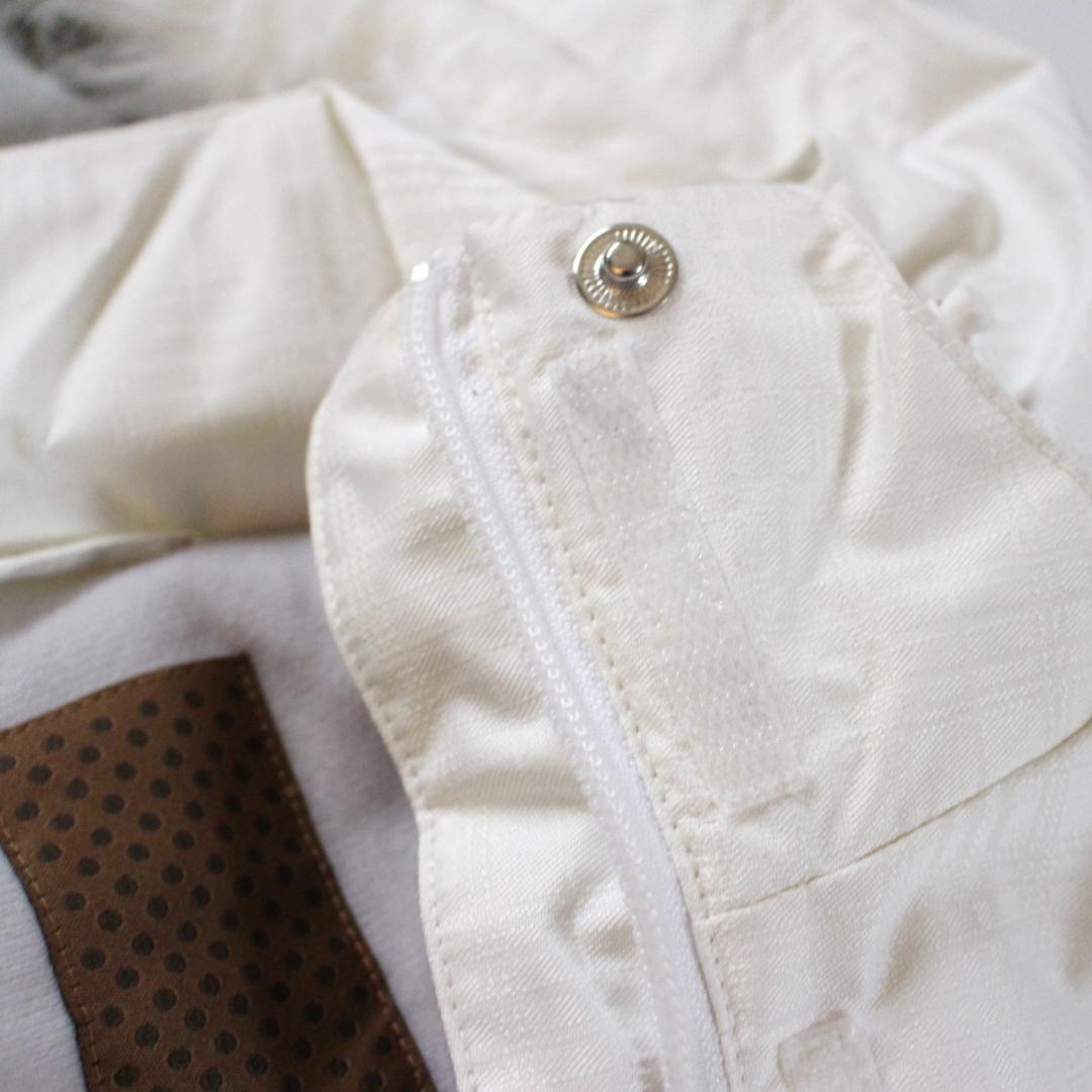 美品★KASTLEホワイト×ブラックギンガムチェックスキーウェア レディースL