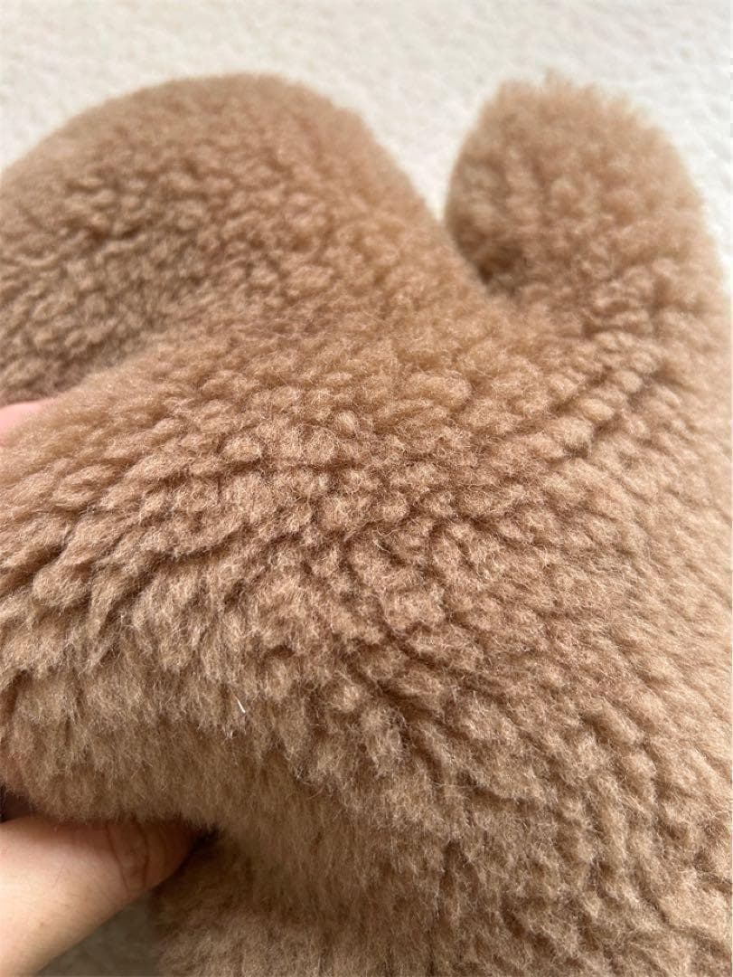 新品未使用 ベアミトン 手袋 秋冬 テディベアミトン　ライトブラウン