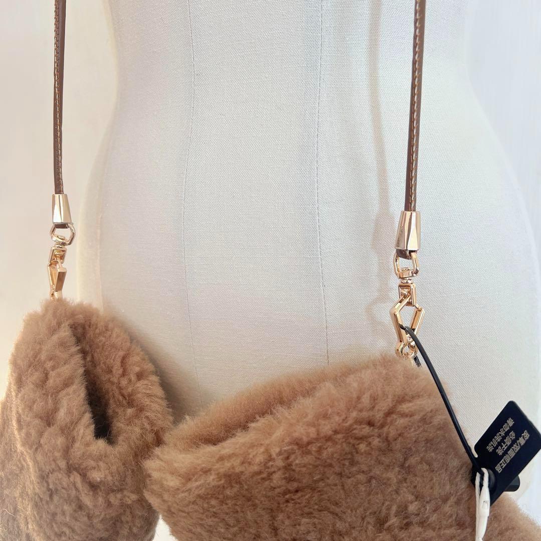 新品未使用 ベアミトン 手袋 秋冬 テディベアミトン　ライトブラウン