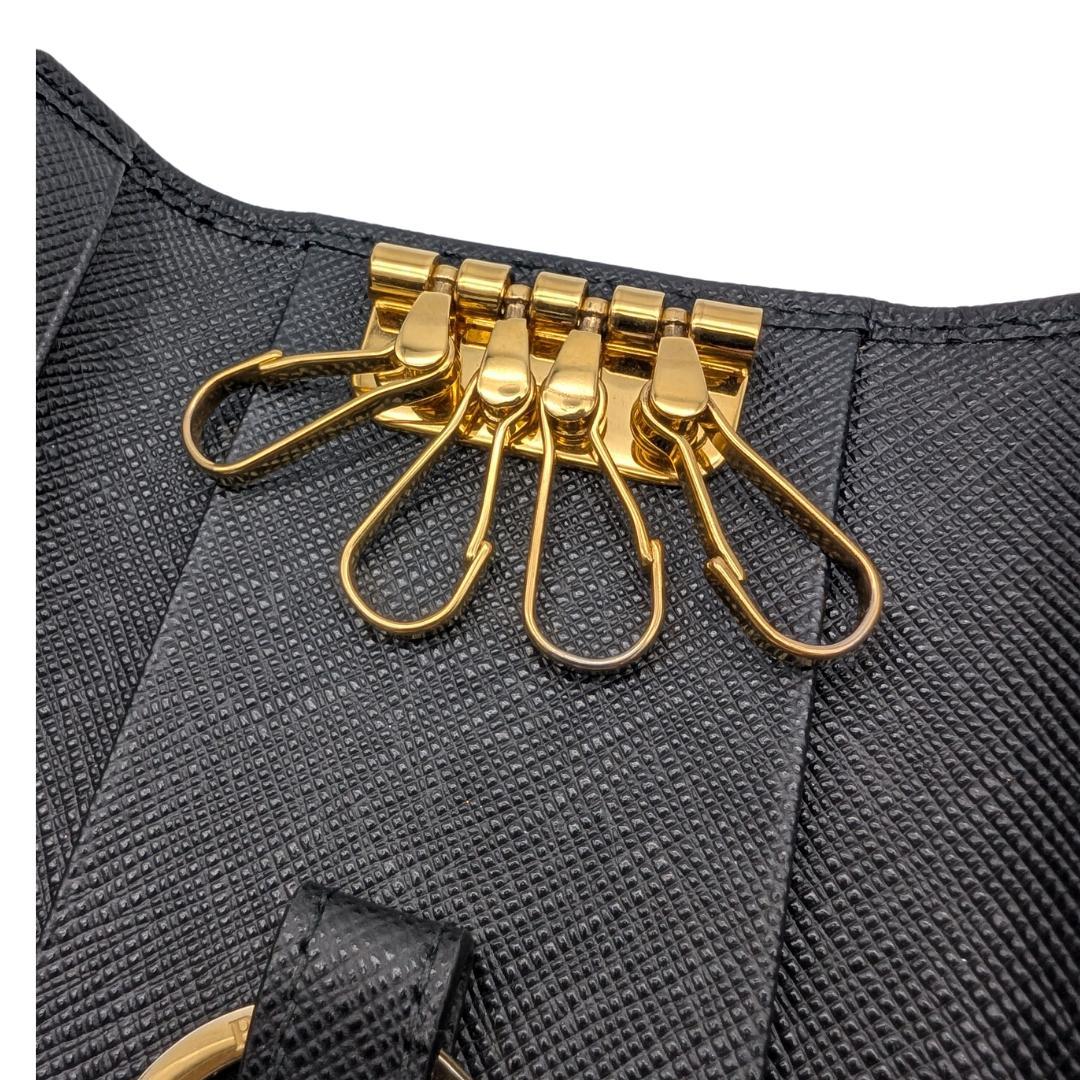 〈美品〉PRADA プラダ キーケース サフィアーノ キーホルダー