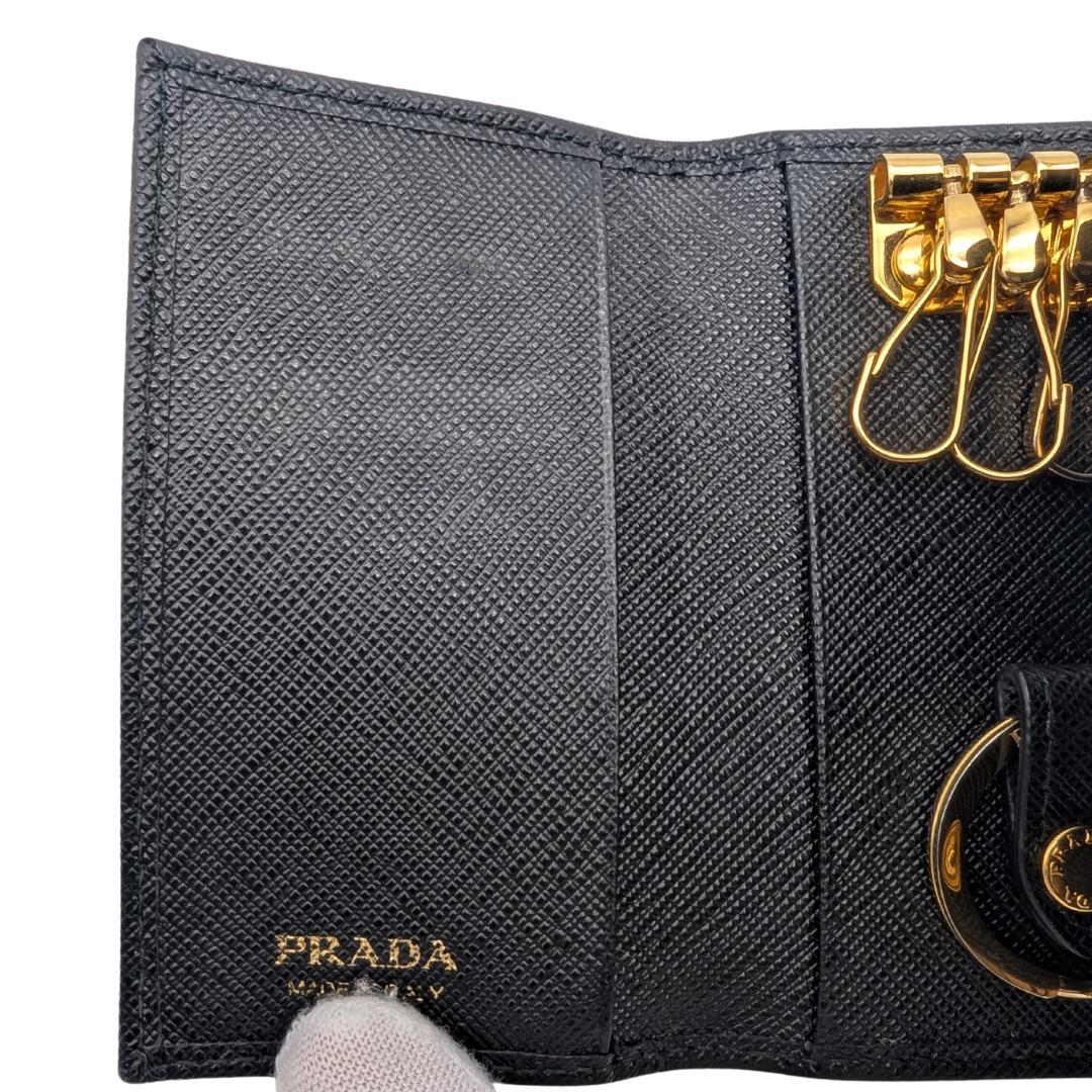 〈美品〉PRADA プラダ キーケース サフィアーノ キーホルダー