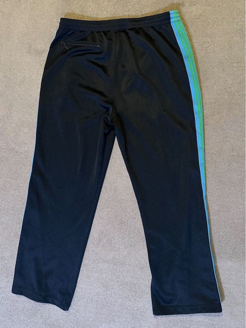 Needles UNION ストライプパンツ Lサイズ ブラック