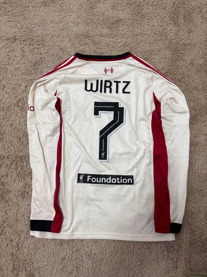 25-26 リヴァプール ヴィルツ アウェイユニフォーム CL仕様 Lサイズ