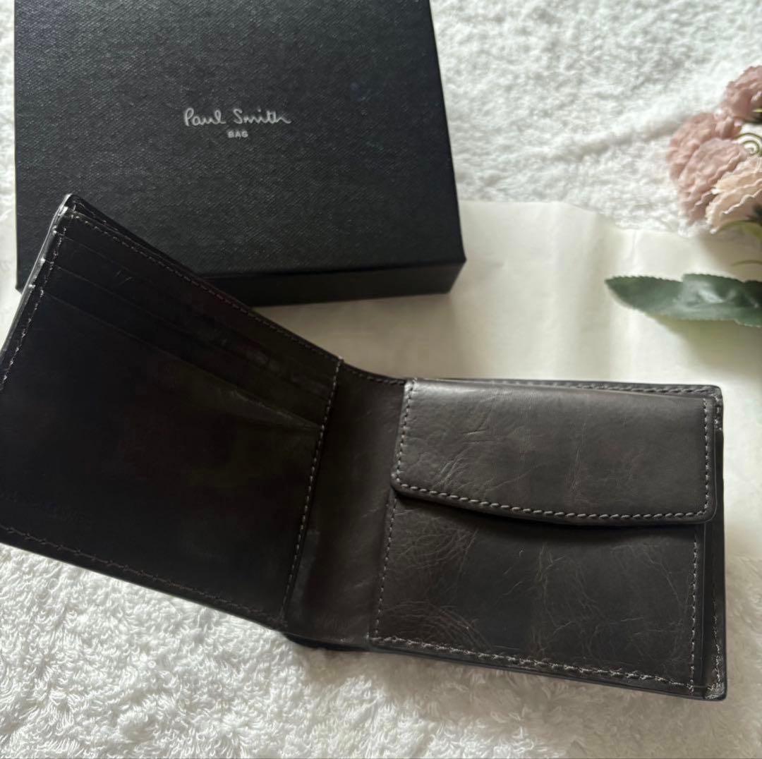 Paul Smith 新品未使用 二つ折り財布 ブラック