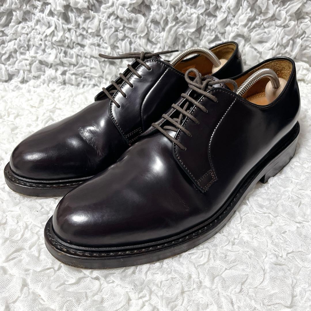 jalan sriwijaya ダークブラウン レザー 革靴　ビジネス　プレーン