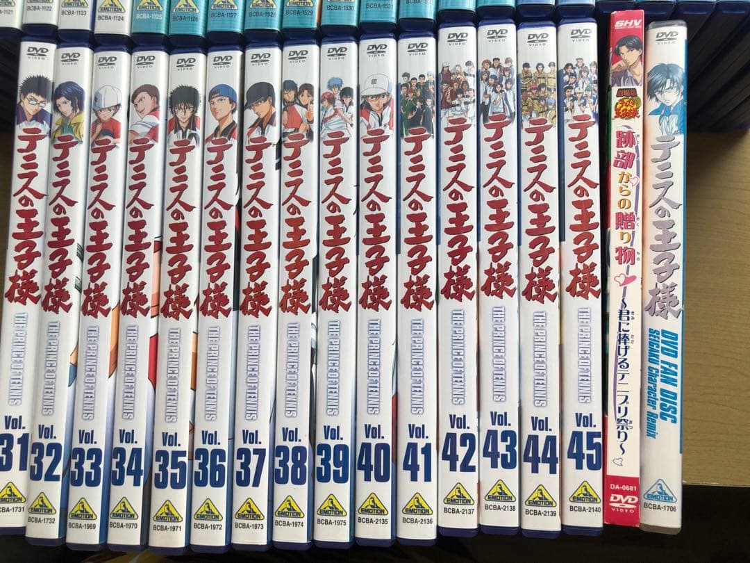 テニスの王子様 DVD 全45巻 ファンディスク 劇場版の47枚セット