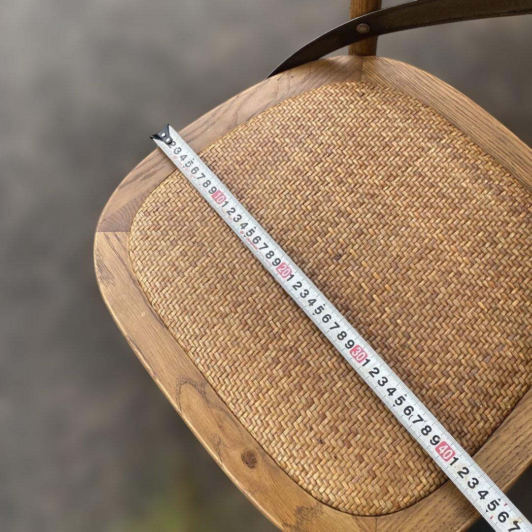 木製クロスバックダイニングチェア　ビンテージ調　クラッシュゲート