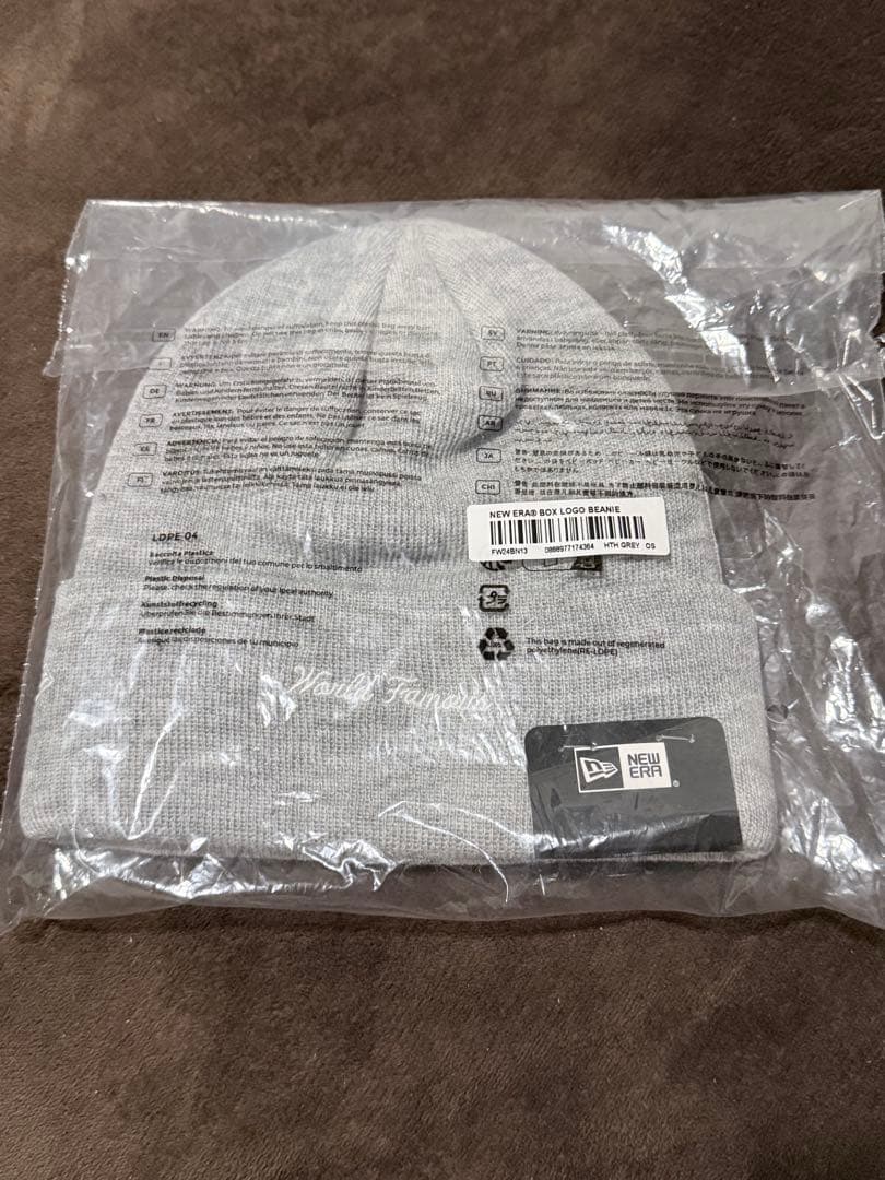 Supreme New Era Box Logo Beanie グレー【新品】