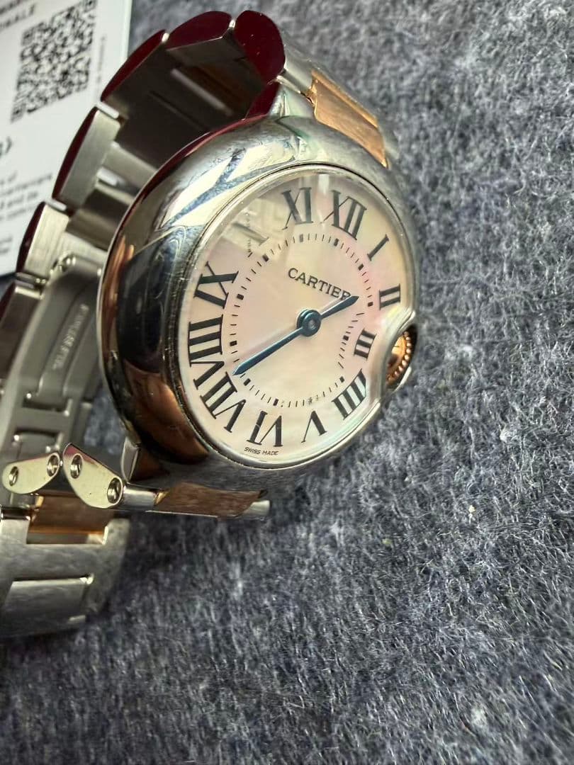 カルティエ Cartier バロンブルー SM 28mm コンビW6920034