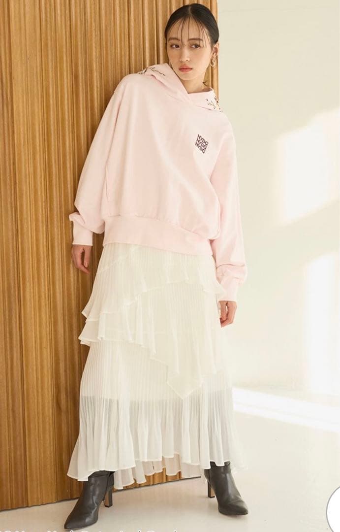 NYBG エンブロイダリーフーディー　snidel