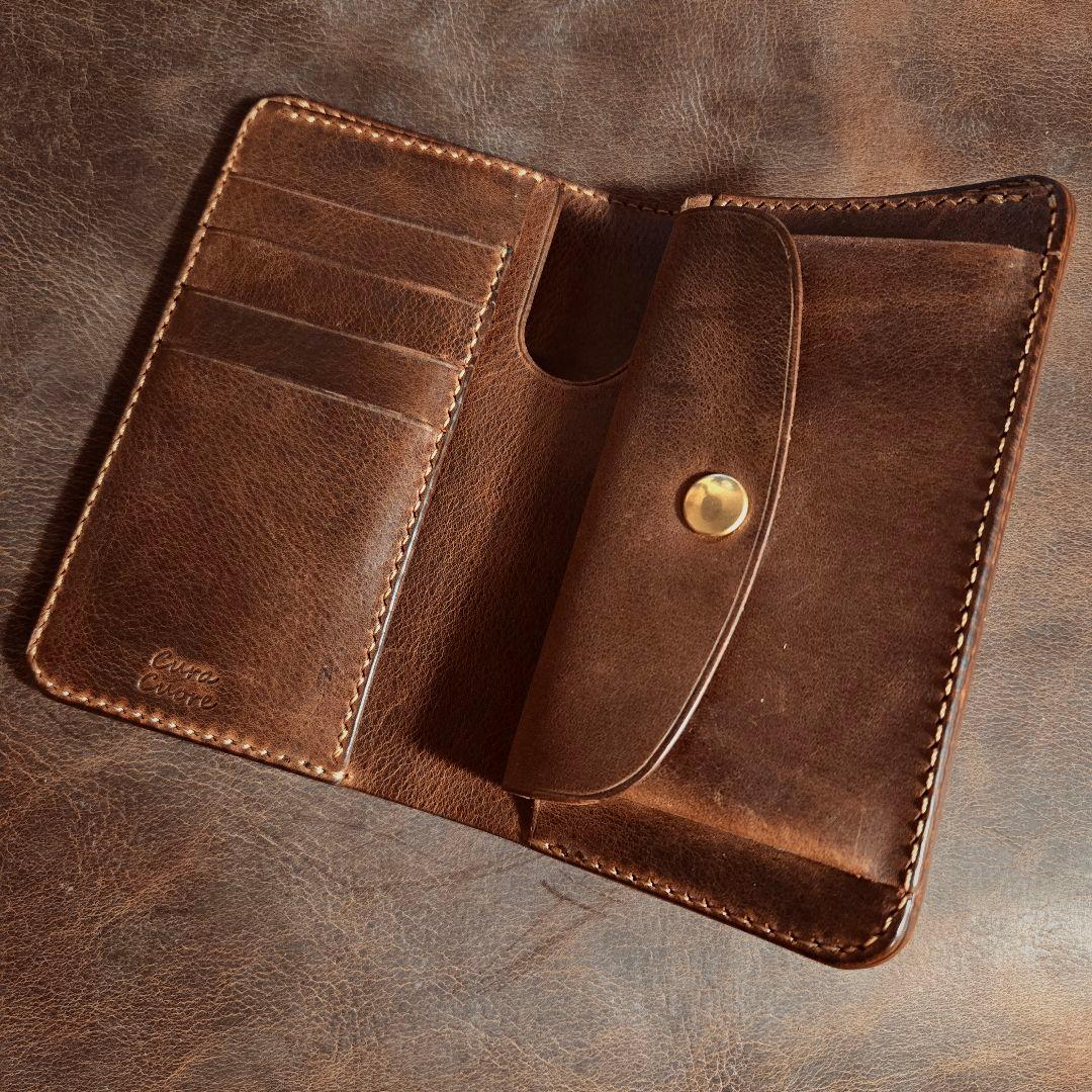 290 ミドルウォレット　イタリアンレザーMARIANO【ブラウン】