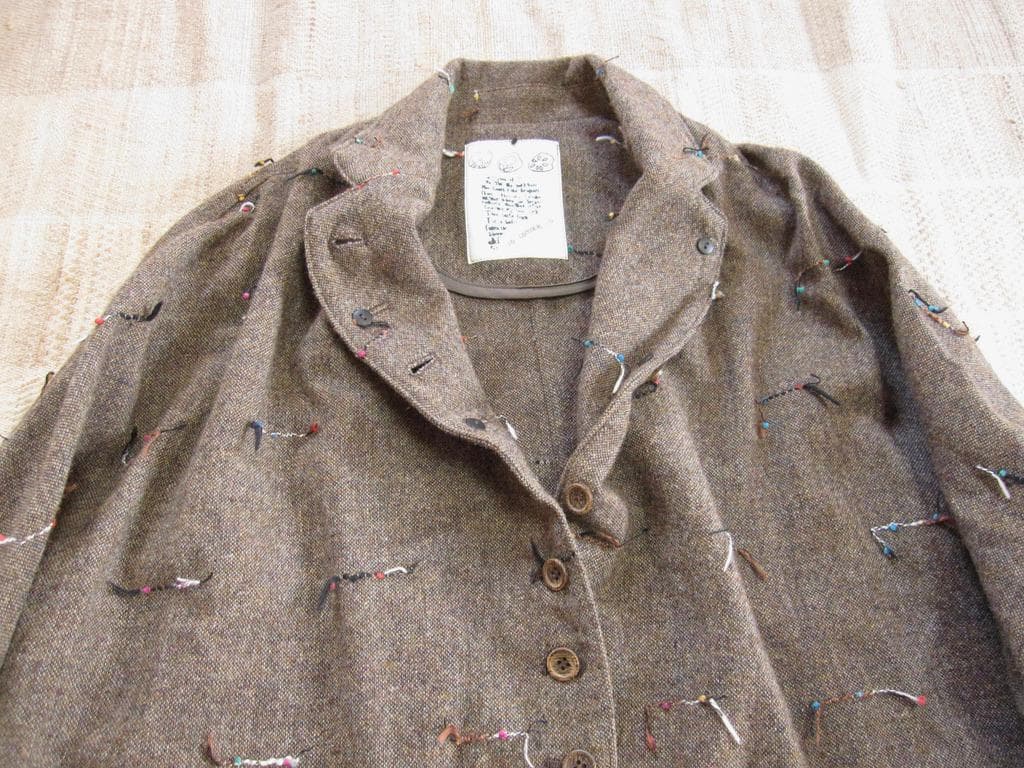 【美品】io comme io ツイード ドルマンスリーブ ジャケット