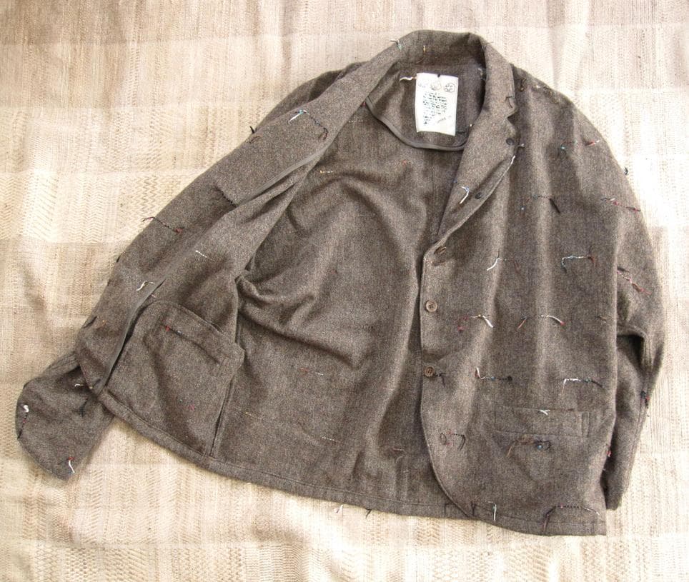 【美品】io comme io ツイード ドルマンスリーブ ジャケット