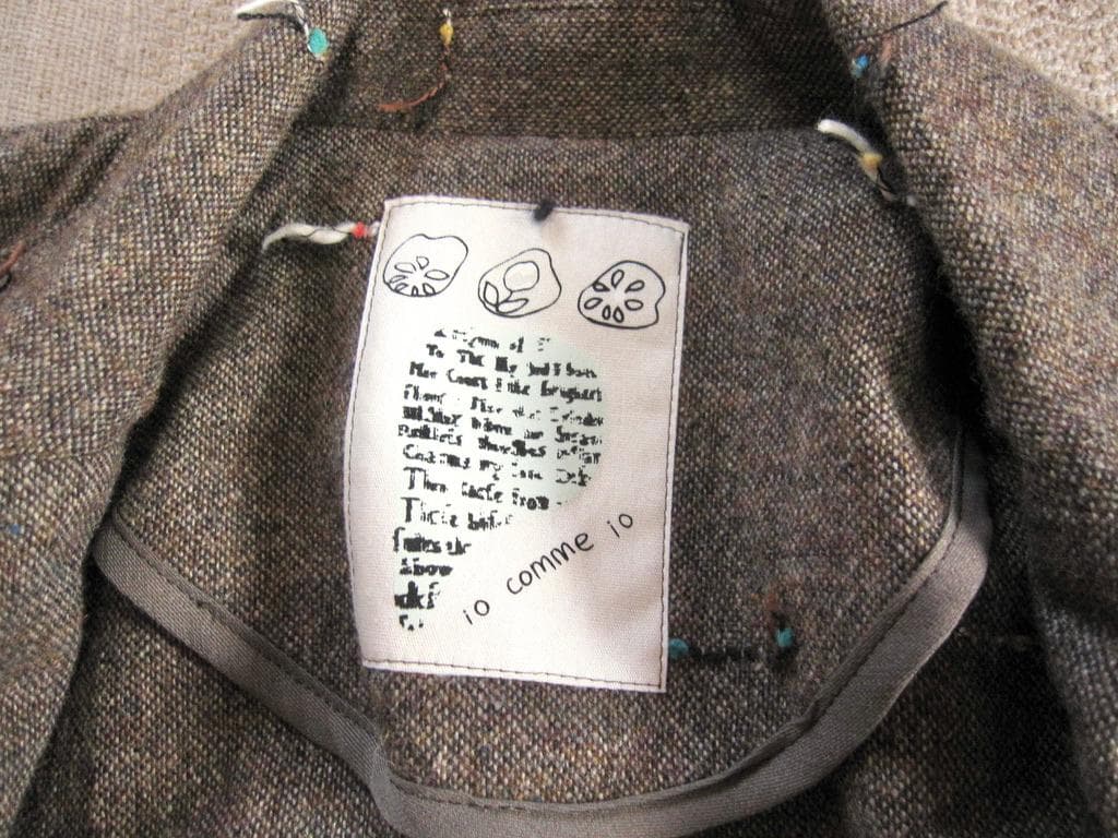 【美品】io comme io ツイード ドルマンスリーブ ジャケット