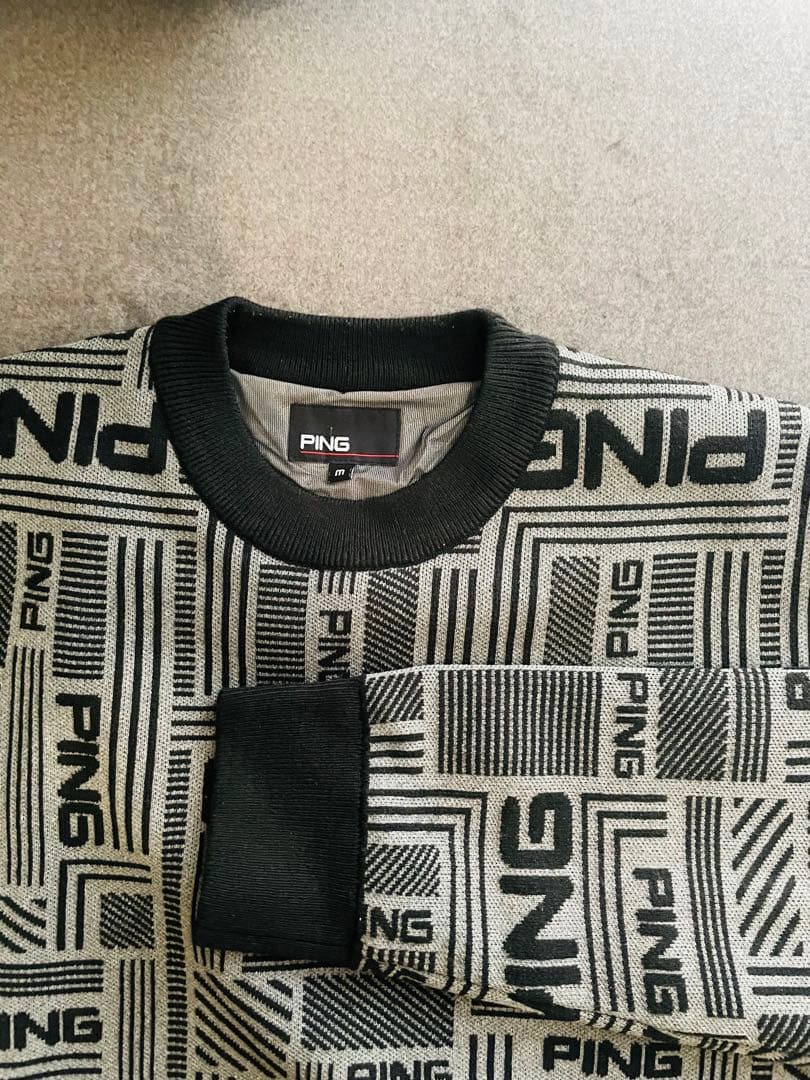 PING クルーネックセーター ゴルフウェア