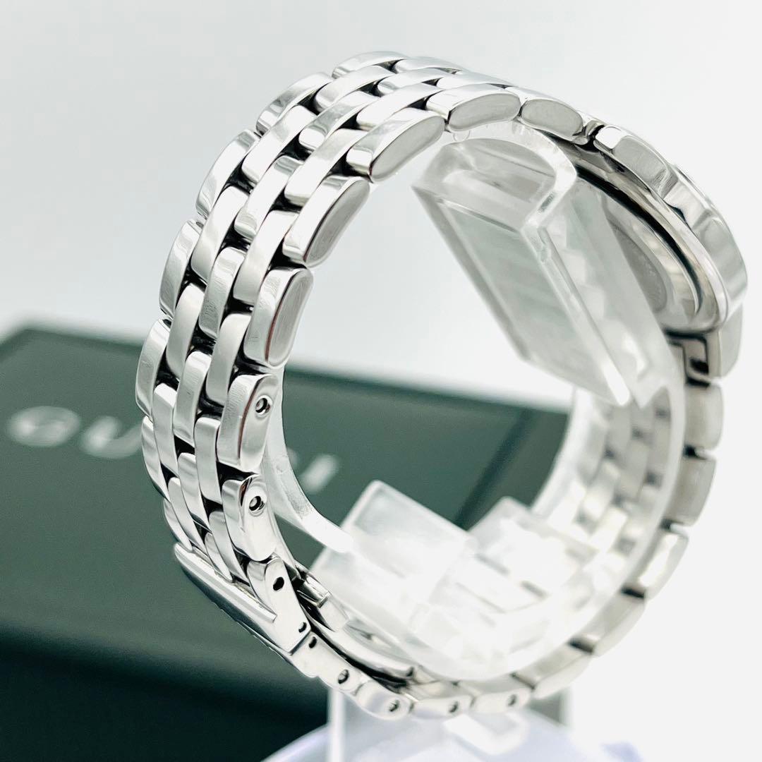 【箱/取説】GUCCI 5500L ブラック文字盤 シルバーベルト グッチ