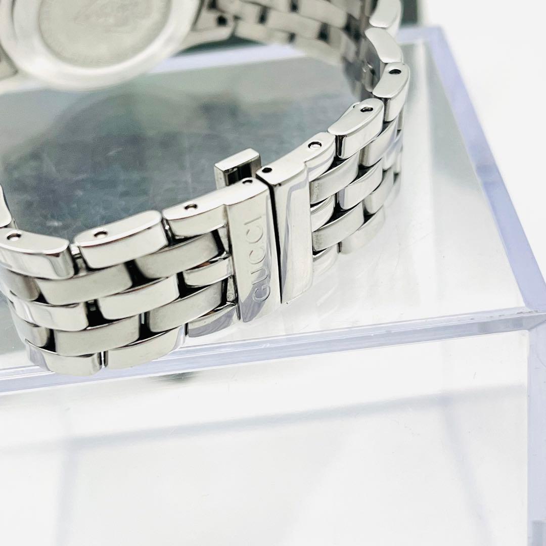 【箱/取説】GUCCI 5500L ブラック文字盤 シルバーベルト グッチ