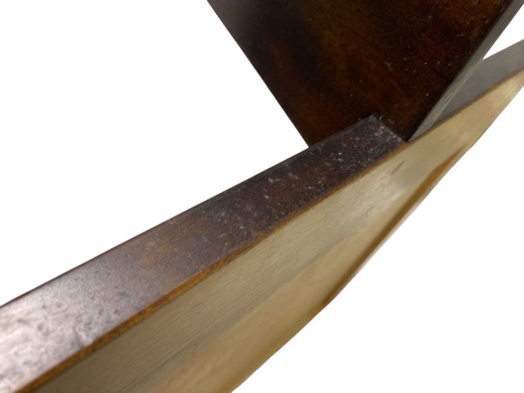 木製　ダークブラウン 円形背もたれ付き　星野民芸　星野民藝　1脚　座椅子星野民藝