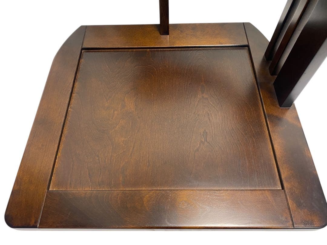 木製　ダークブラウン 円形背もたれ付き　星野民芸　星野民藝　1脚　座椅子星野民藝