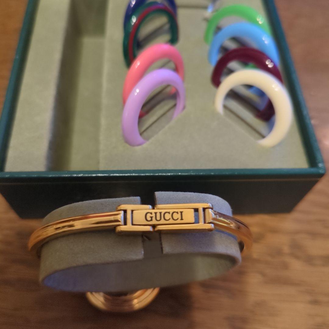 GUCCI チェンジベゼル9色付き　時計の電池交換済