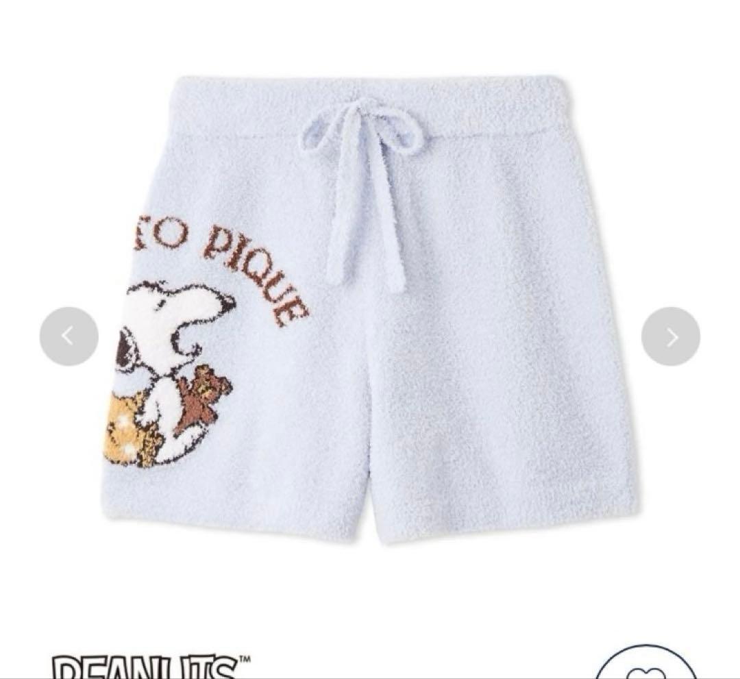 ジェラートピケ PEANUTSジャガードプルオーバーショートパンツ　スヌーピー