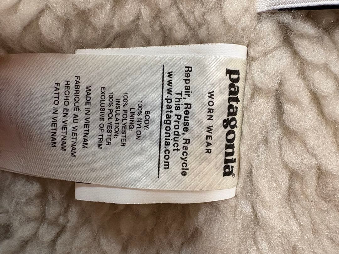 patagonia フリースライニングジャケット
