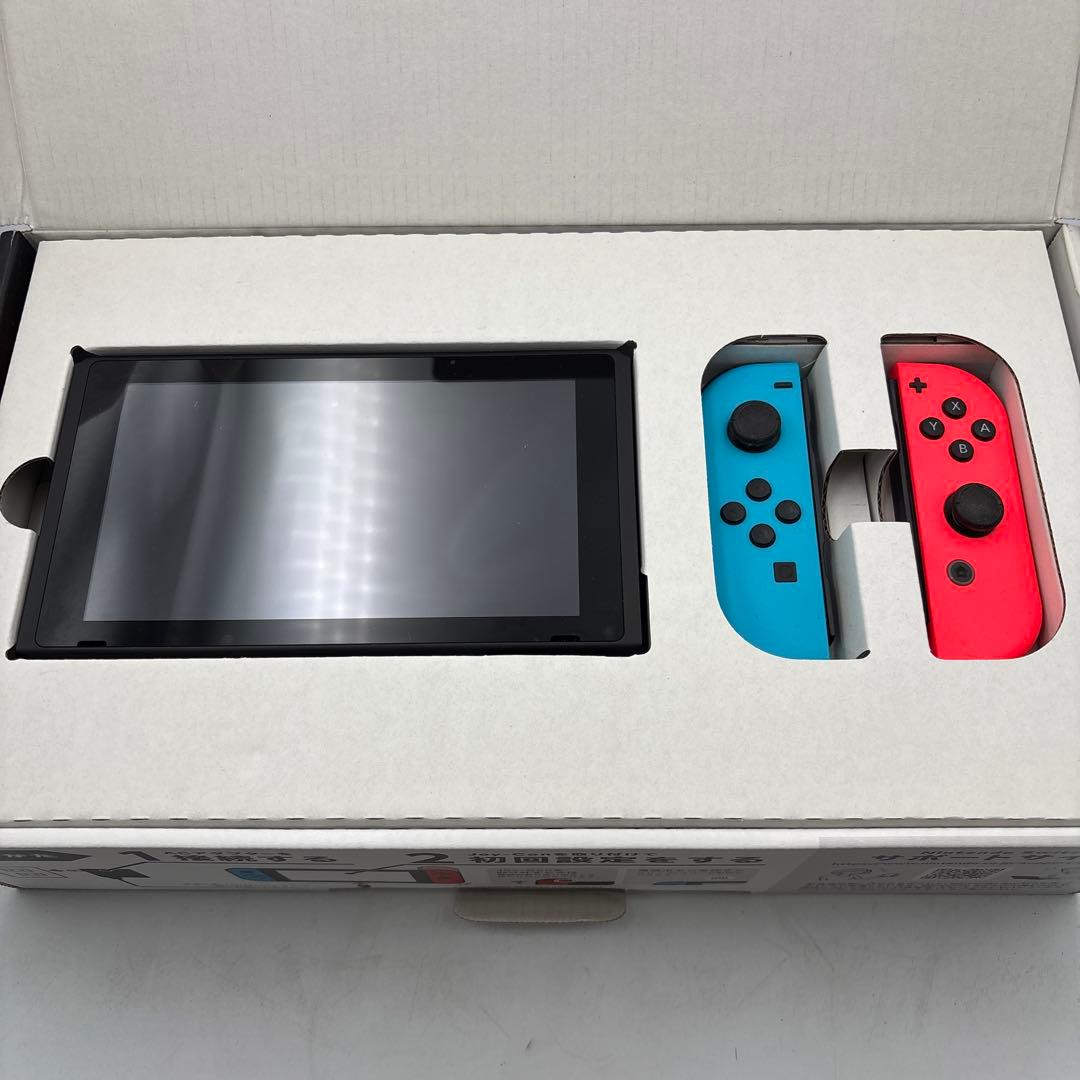 ②Nintendo Switch 本体 青/赤 Joy-Con付き