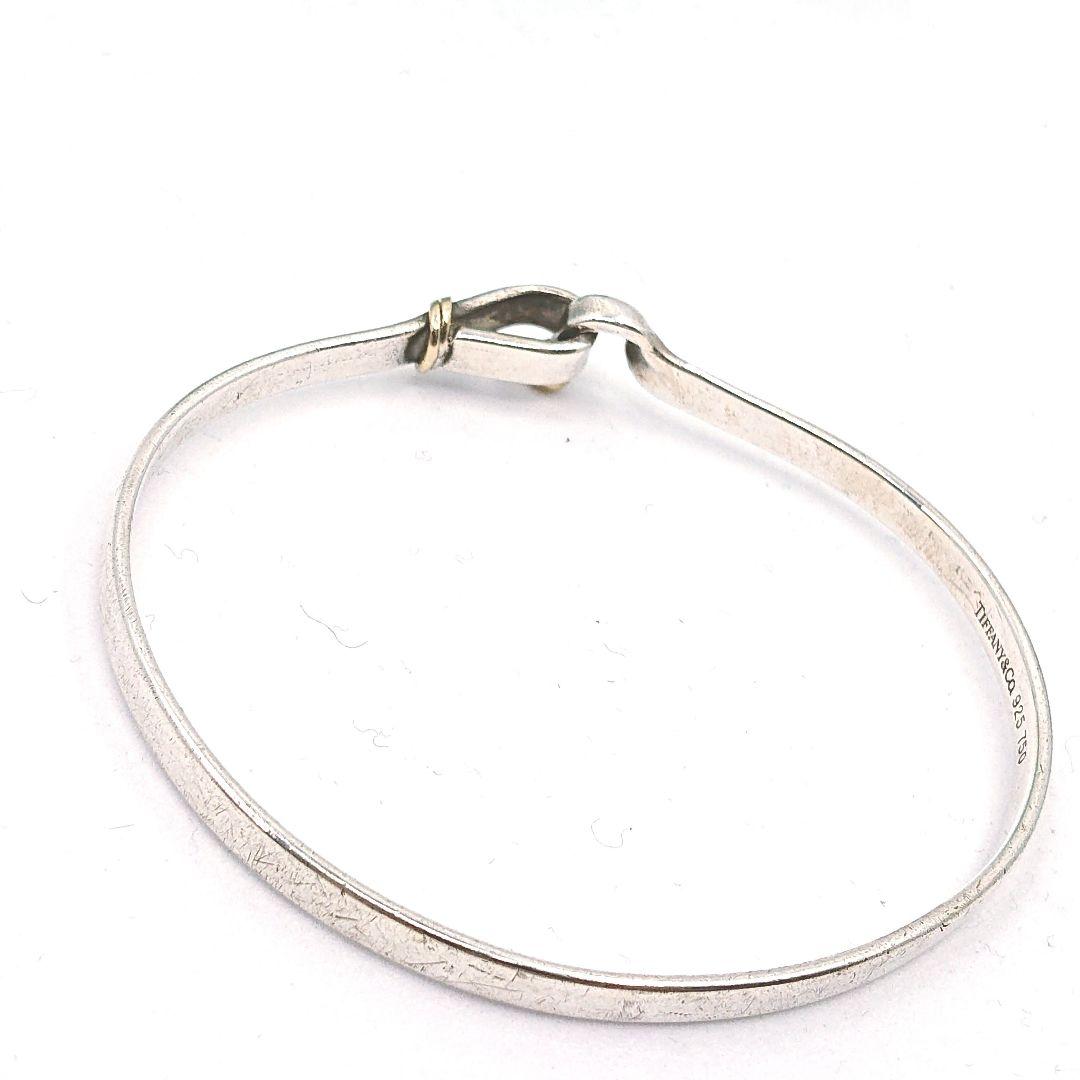 TIFFANY&Co. フック&アイ 18金コンビ バングル