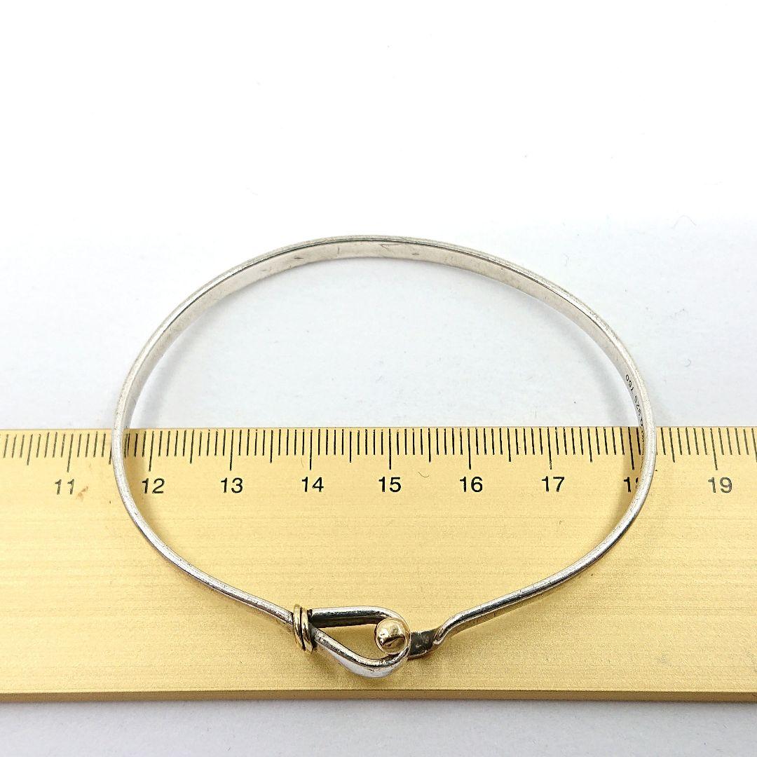 TIFFANY&Co. フック&アイ 18金コンビ バングル