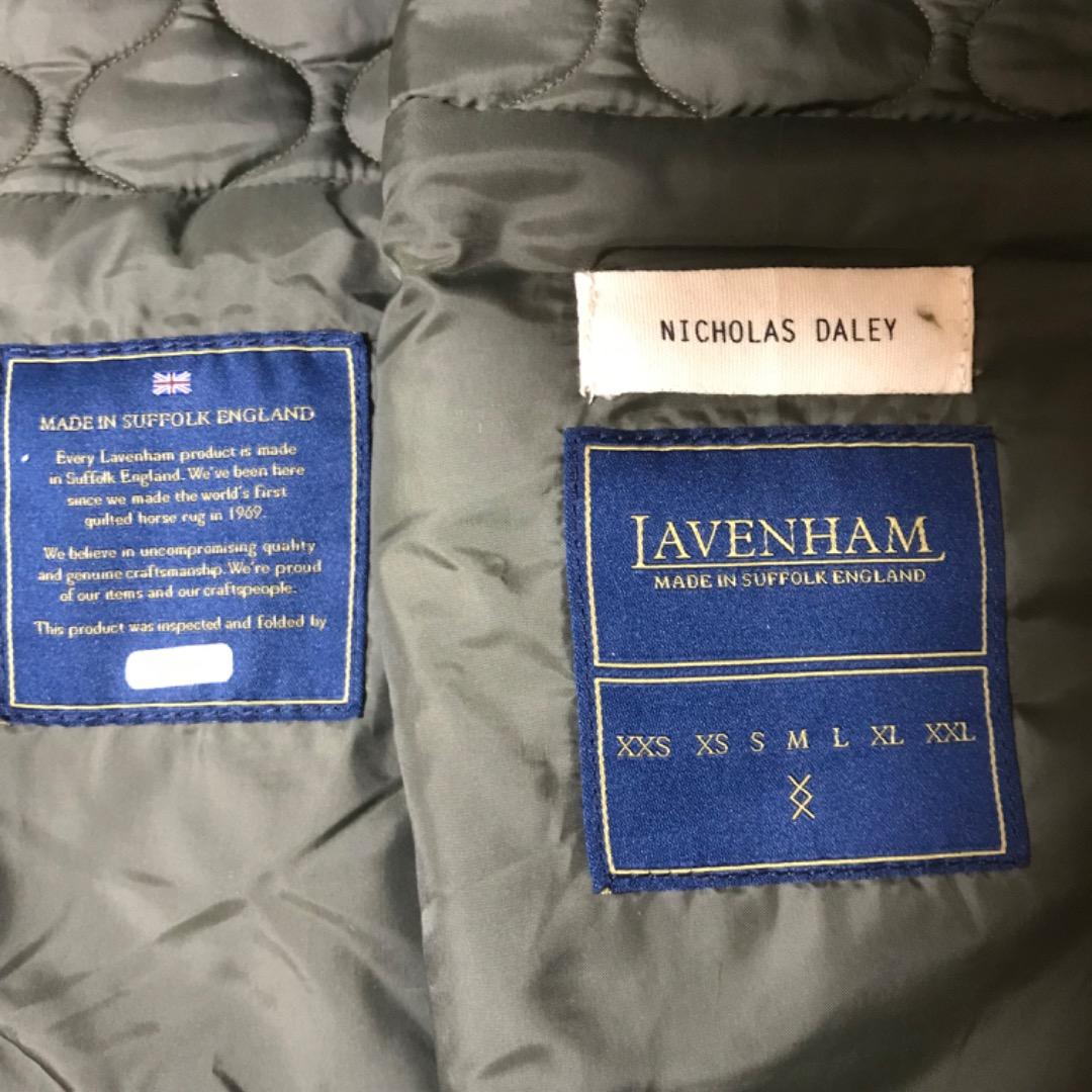 NICHOLAS DALEY LAVENHAM キルテッドスカーフ