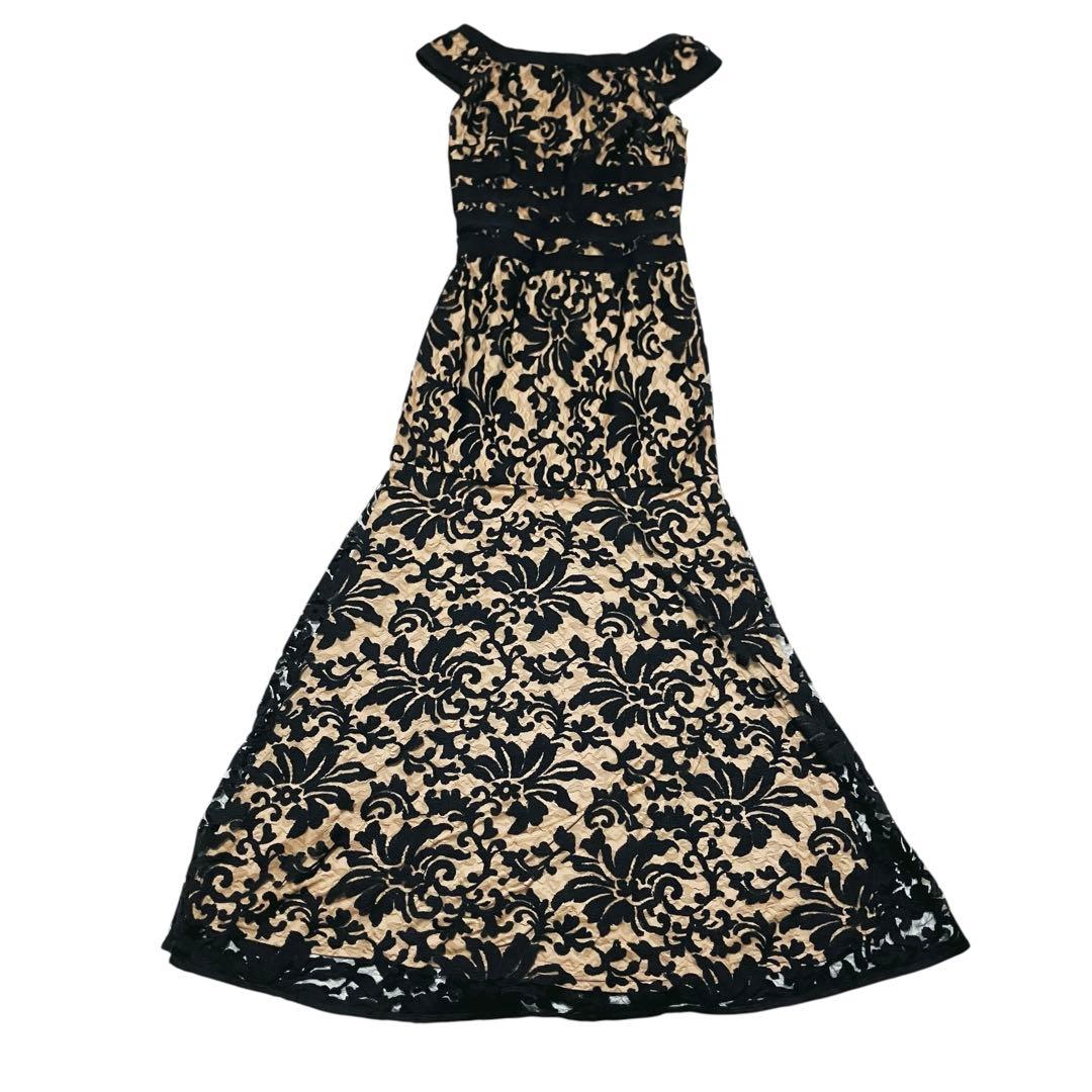 美品♡ タダシショージ レースワンピース ドレス 花柄 刺繍 ブラック　ベージュ