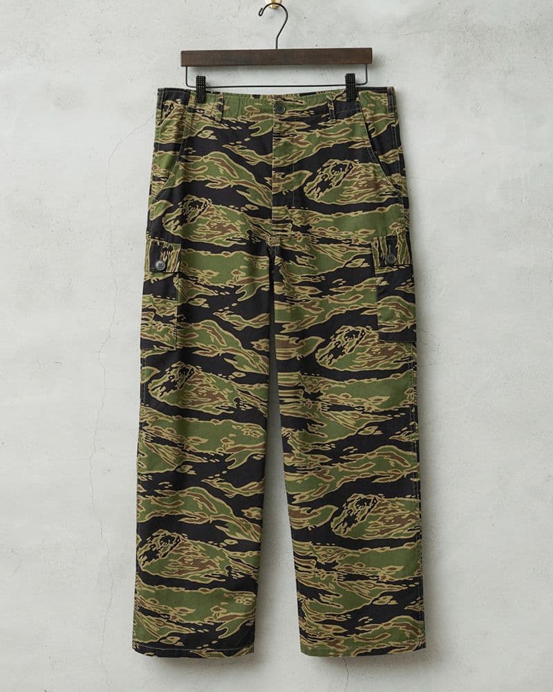WAIPER.inc 米軍 タイガーストライプ カモ カーゴ トラウザー