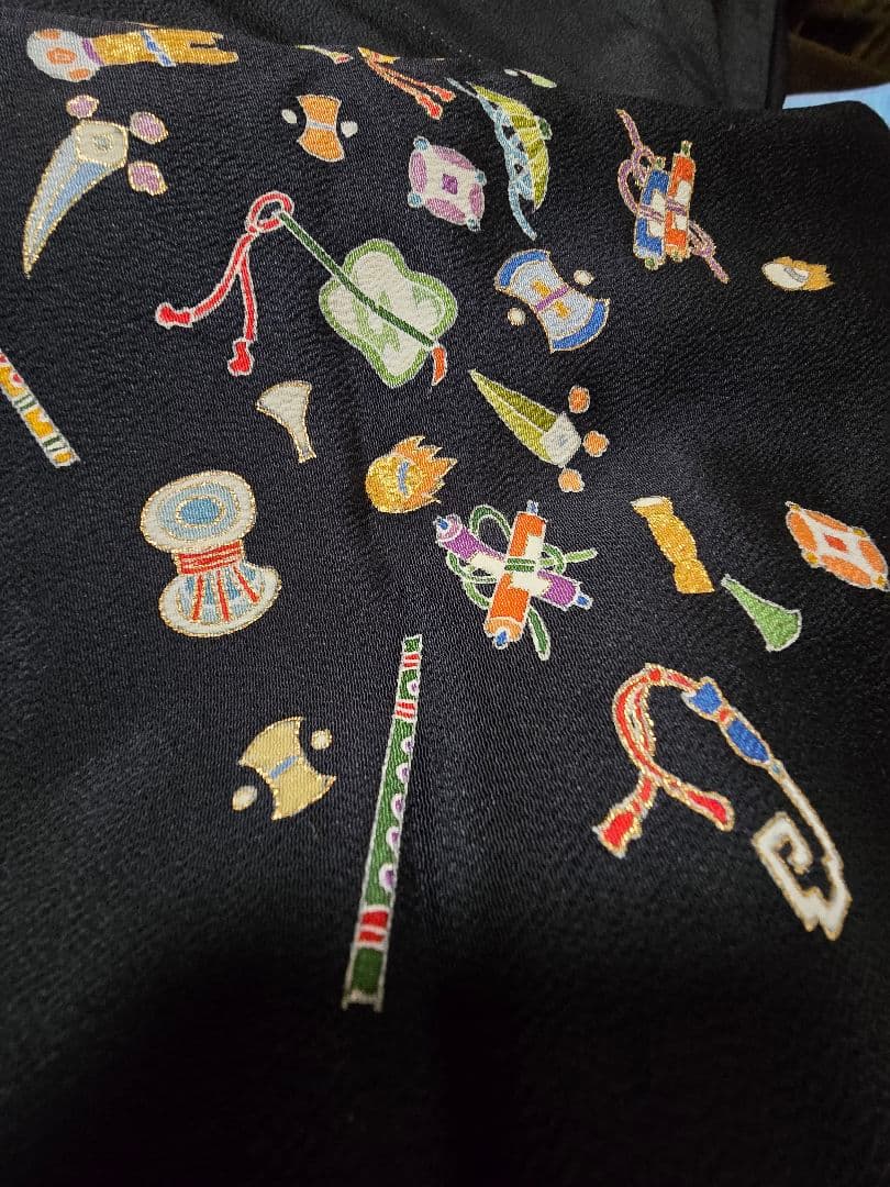 みんにょさん専用 縮緬 宝尽くし訪問着 かなり美品