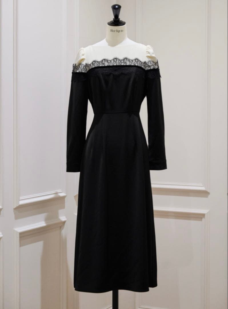 ワンピース Herlipto Leonie Two-Tone Dress M