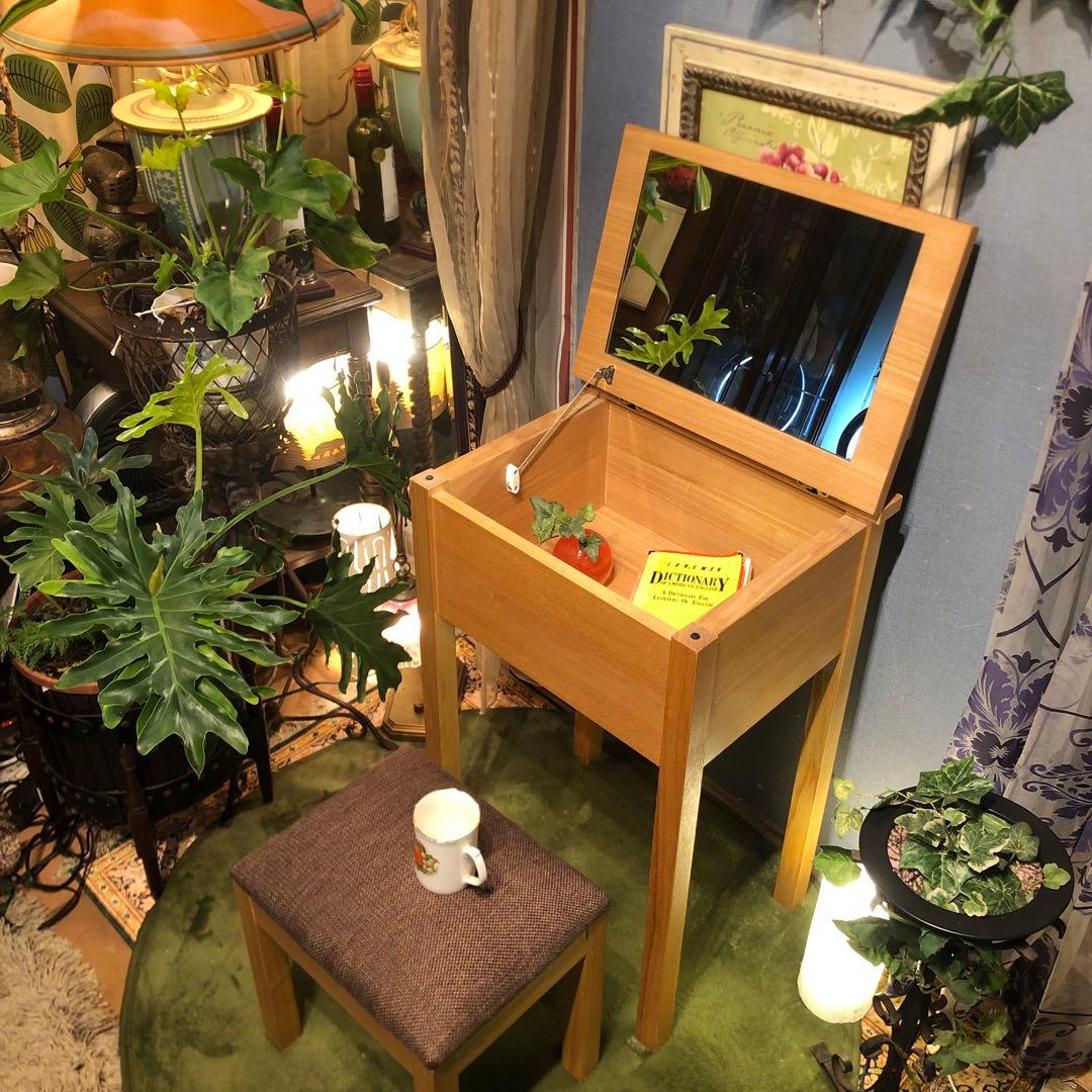 極美品　MUJI 無印良品 ドレッサー & チェア タモ材 ナチユラル