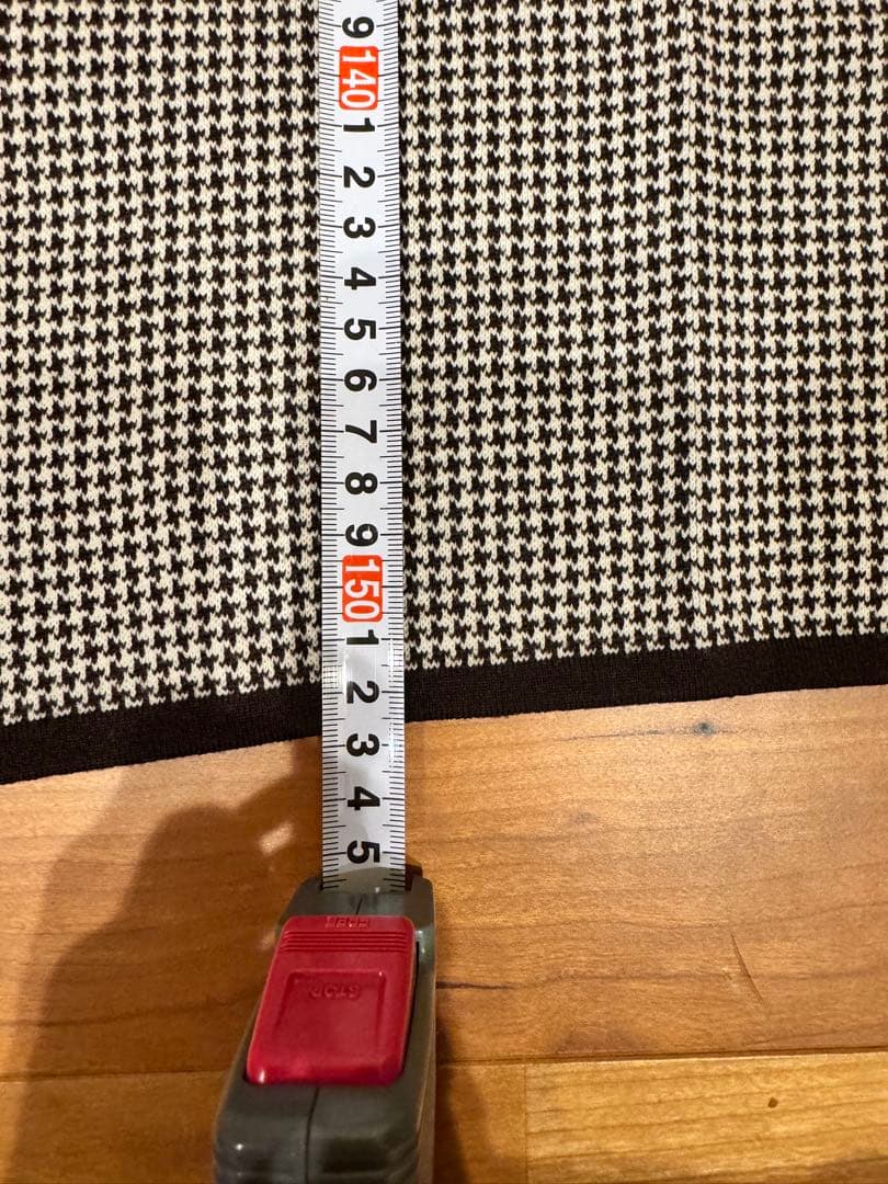 CELINE 千鳥格子柄マフラー ブラック/ホワイト　セリーヌ