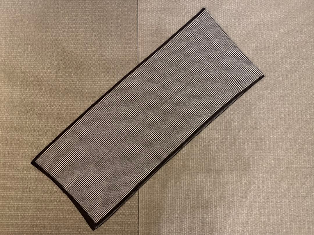 CELINE 千鳥格子柄マフラー ブラック/ホワイト　セリーヌ