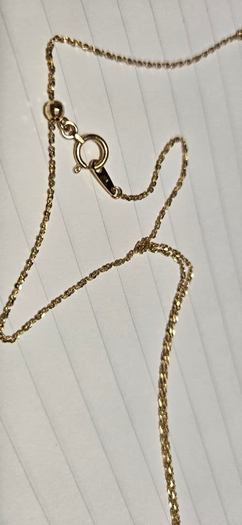 ゴールド ペンダント ネックレス　イエローダイヤモンド