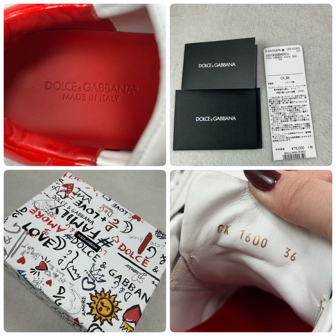 K631 美品 23.0cm ドルチェアンドガッバーナ スニーカー レディース