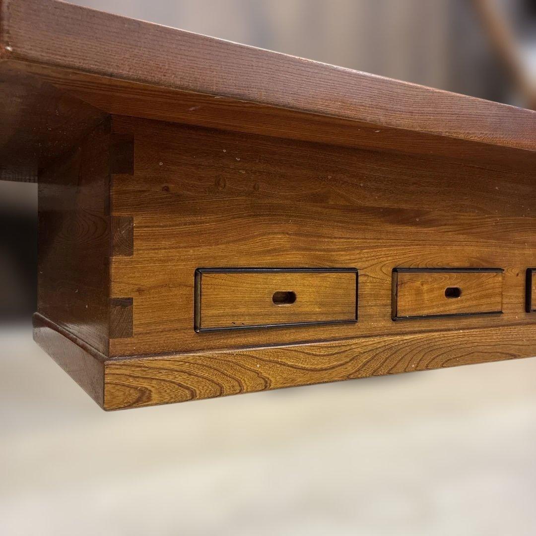 昭和レトロ　囲炉裏　テーブル　自在鉤セット