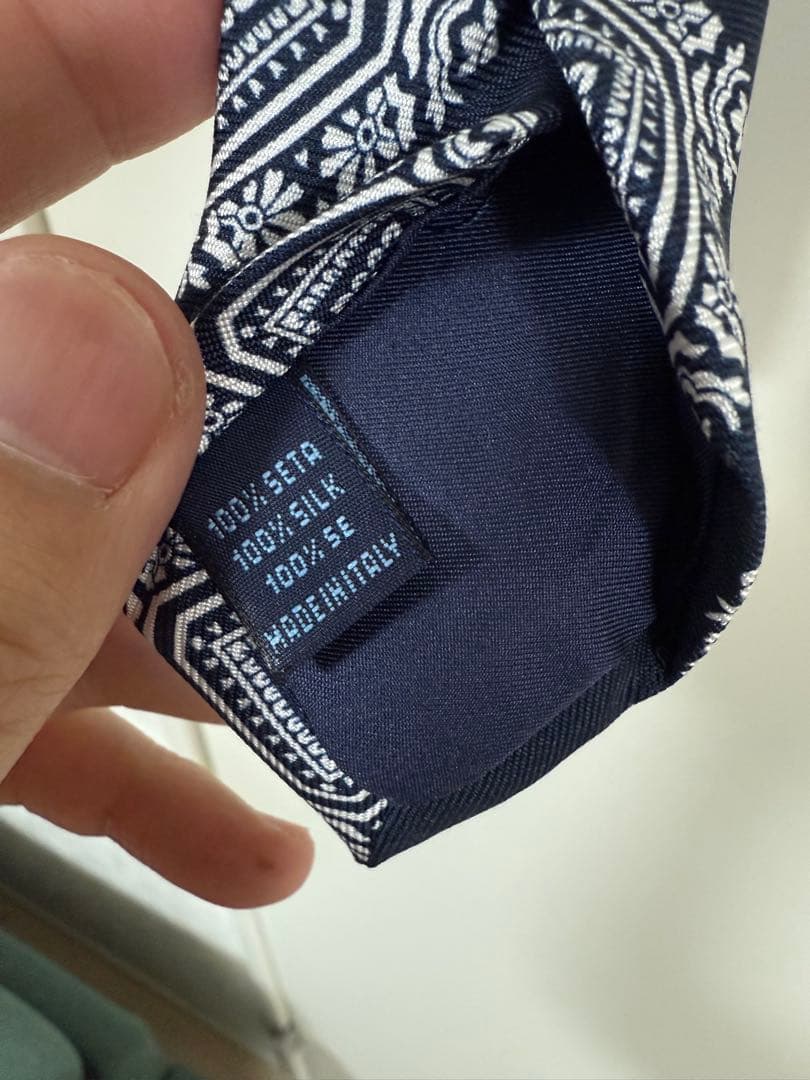 FRANCO BASSI フランコバッシ　プリントタイ　ジオメトリック