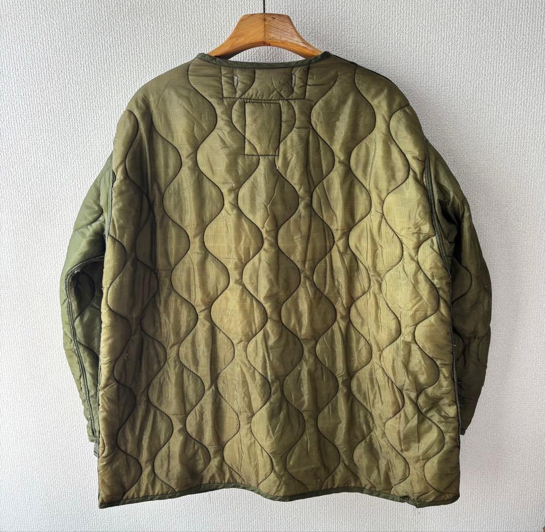 70s M-65 モッズコート ライナー クレイジー ビンテージ キルティング